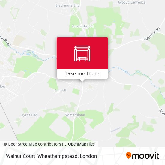 Walnut Court, Wheathampstead map