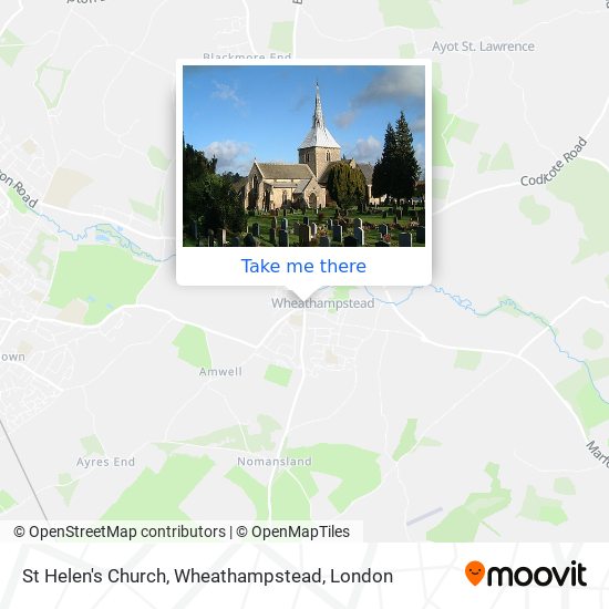 St Helen's Church, Wheathampstead map