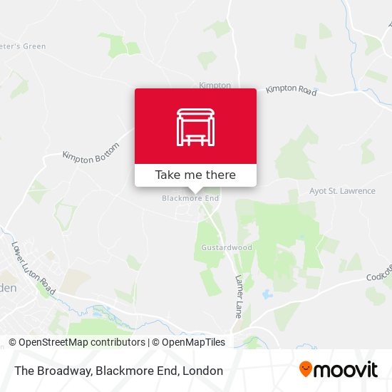 The Broadway, Blackmore End map