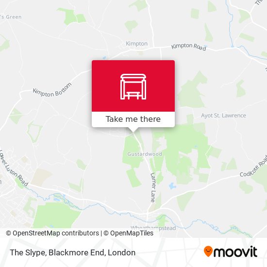 The Slype, Blackmore End map