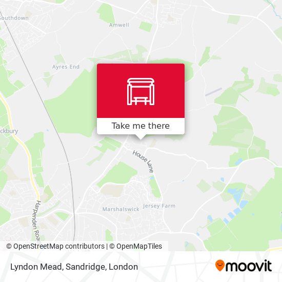 Lyndon Mead, Sandridge map