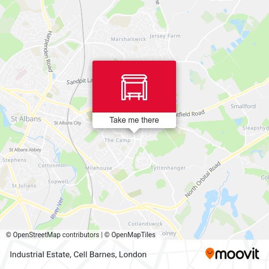 Industrial Estate, Cell Barnes map