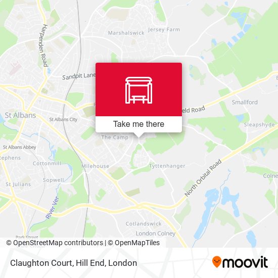 Claughton Court, Hill End map