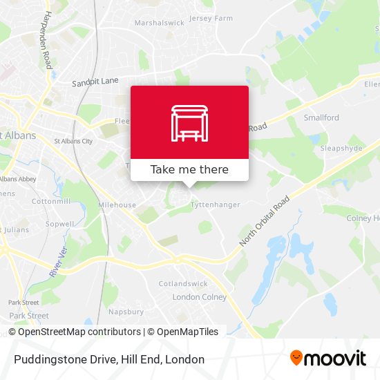 Puddingstone Drive, Hill End map
