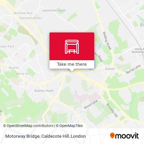 Motorway Bridge, Caldecote Hill map