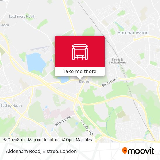Aldenham Road, Elstree map