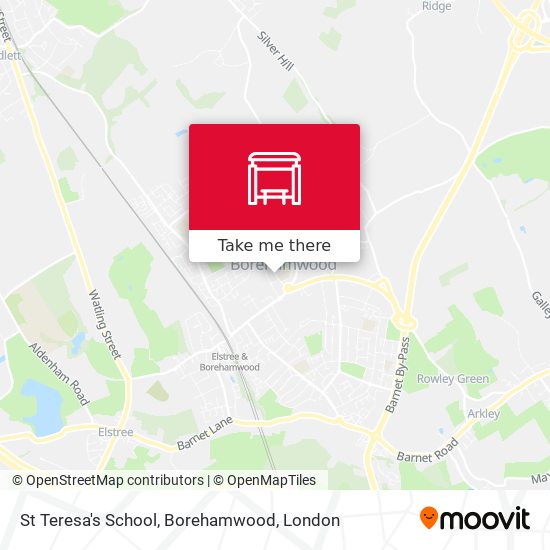 St Teresa's School, Borehamwood map