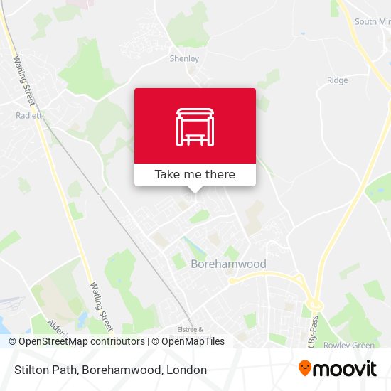 Stilton Path, Borehamwood map