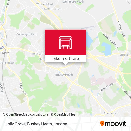 Holly Grove, Bushey Heath map