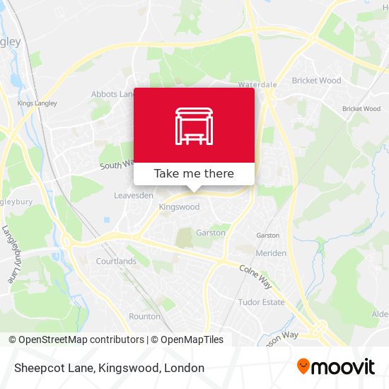 Sheepcot Lane, Kingswood map