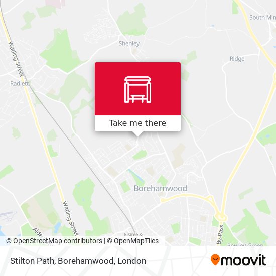 Stilton Path, Borehamwood map