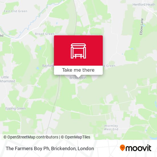 The Farmers Boy Ph, Brickendon map