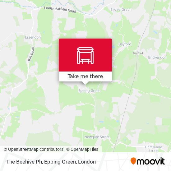 The Beehive Ph, Epping Green map