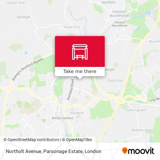 Northolt Avenue, Parsonage Estate map