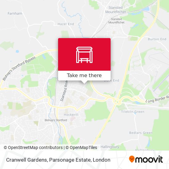 Cranwell Gardens, Parsonage Estate map