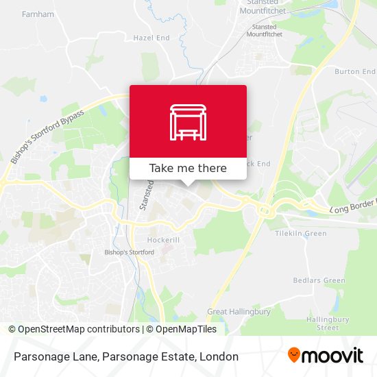 Parsonage Lane, Parsonage Estate map
