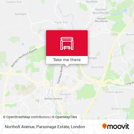 Northolt Avenue, Parsonage Estate map