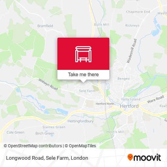 Longwood Road, Sele Farm map