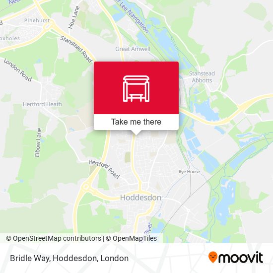 Bridle Way, Hoddesdon map