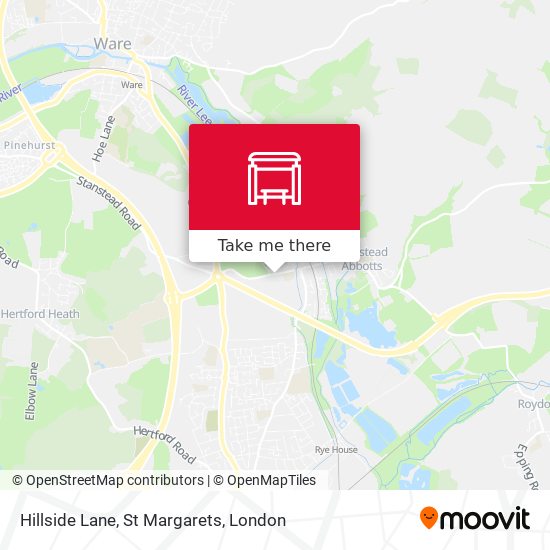 Hillside Lane, St Margarets map