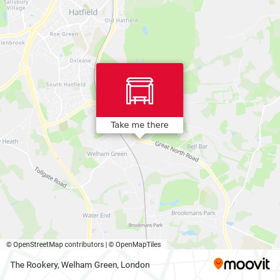 The Rookery, Welham Green map