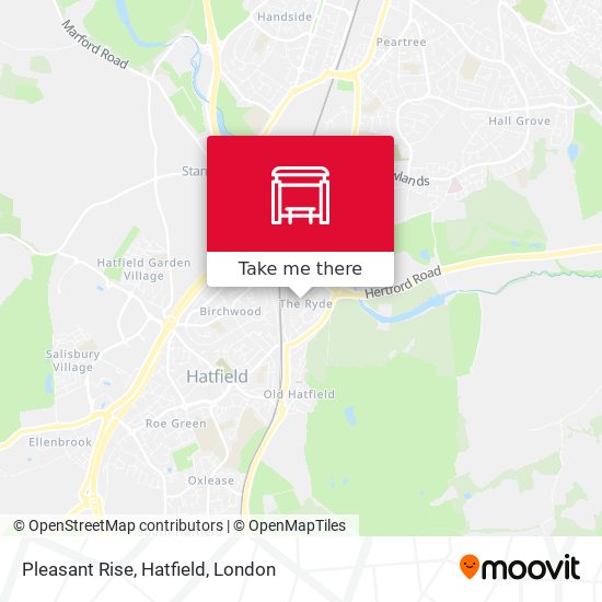 Pleasant Rise, Hatfield map