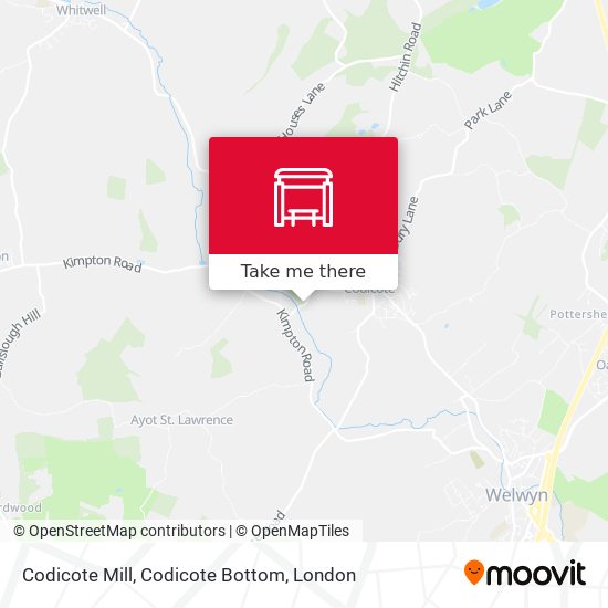 Codicote Mill, Codicote Bottom map