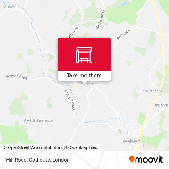 Hill Road, Codicote map