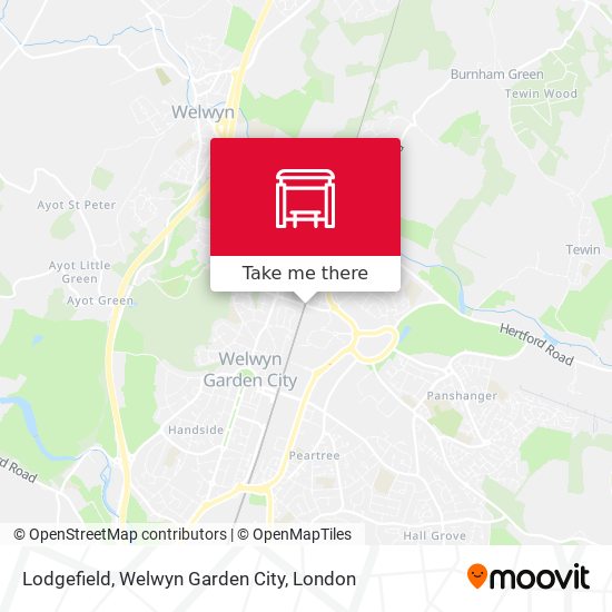 Lodgefield, Welwyn Garden City map