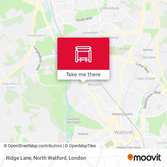 Ridge Lane, North Watford map