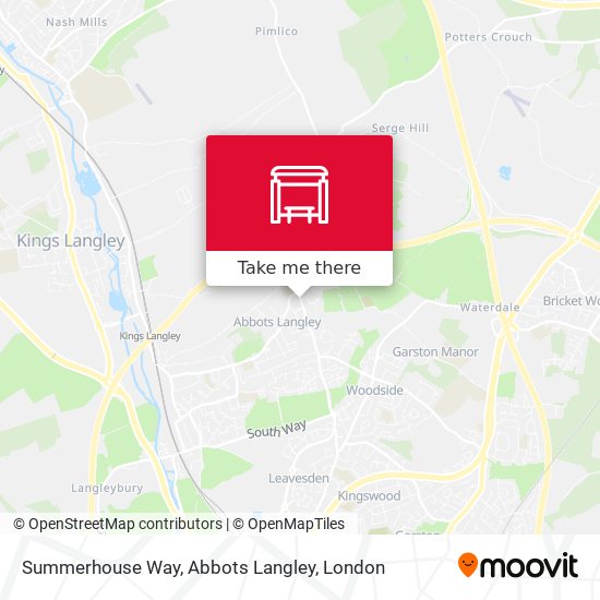Summerhouse Way, Abbots Langley map