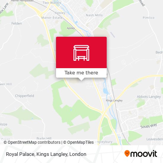 Royal Palace, Kings Langley map