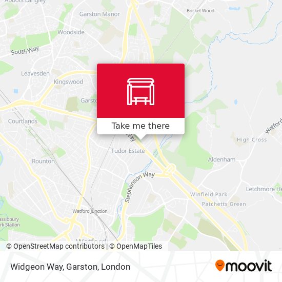 Widgeon Way, Garston map