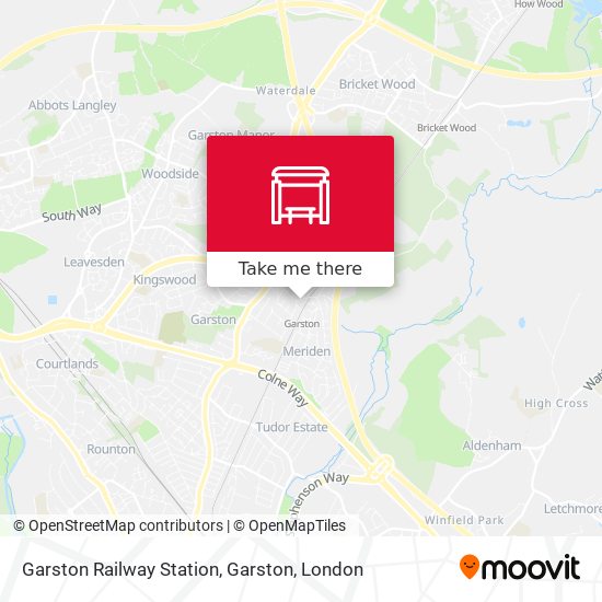 Garston Railway Station, Garston map