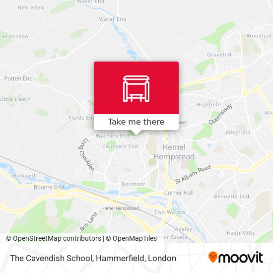 The Cavendish School, Hammerfield map