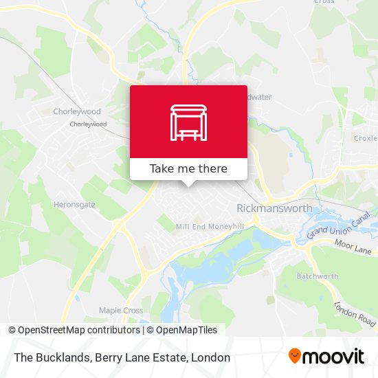 The Bucklands, Berry Lane Estate map