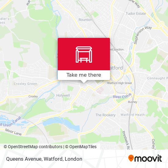 Queens Avenue, Watford map