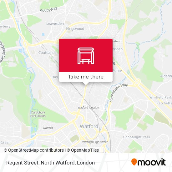 Regent Street, North Watford map