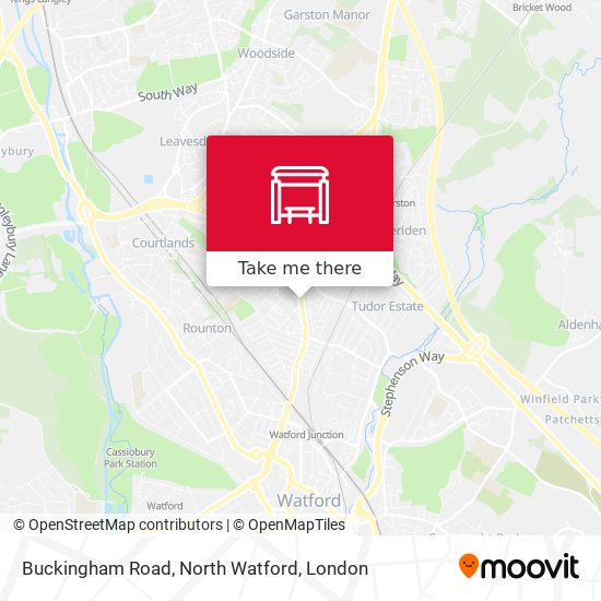 Buckingham Road, North Watford map