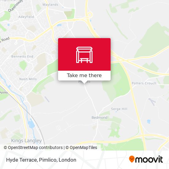 Hyde Terrace, Pimlico map