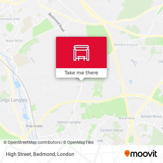 High Street, Bedmond map
