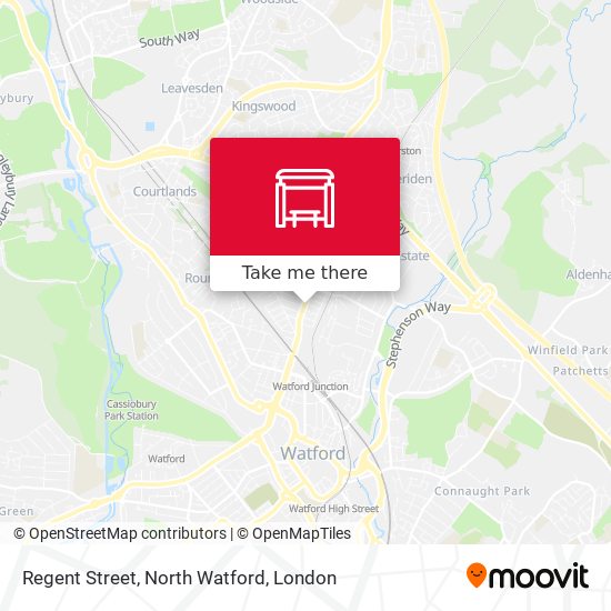 Regent Street, North Watford map