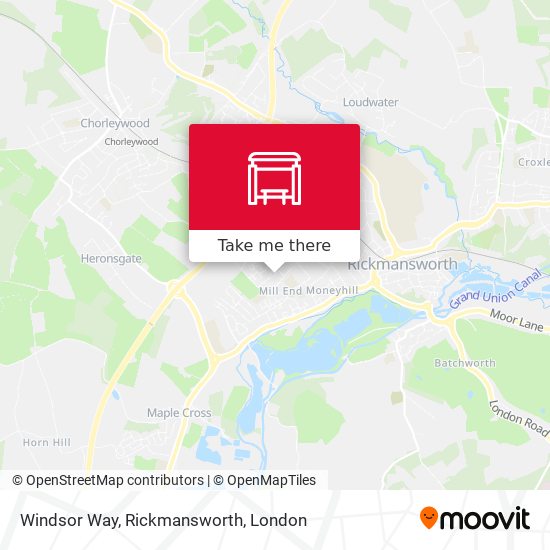 Windsor Way, Rickmansworth map