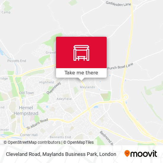 Cleveland Road, Maylands Business Park map