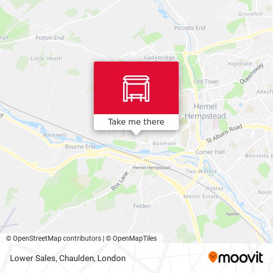 Lower Sales, Chaulden map