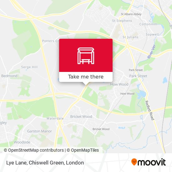 Lye Lane, Chiswell Green map
