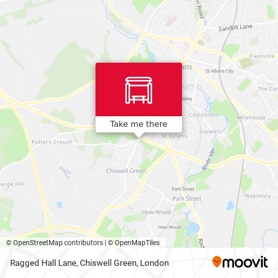 Ragged Hall Lane, Chiswell Green map