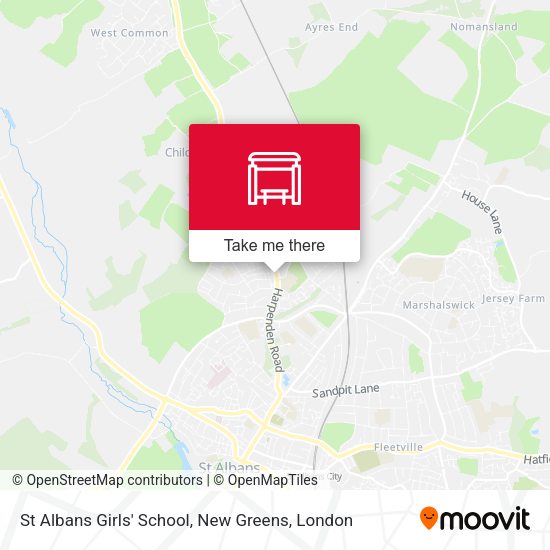 St Albans Girls' School, New Greens map