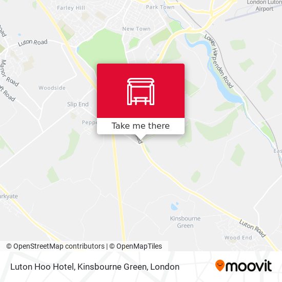 Luton Hoo Hotel, Kinsbourne Green map