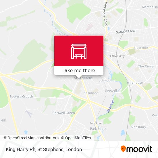 King Harry Ph, St Stephens map
